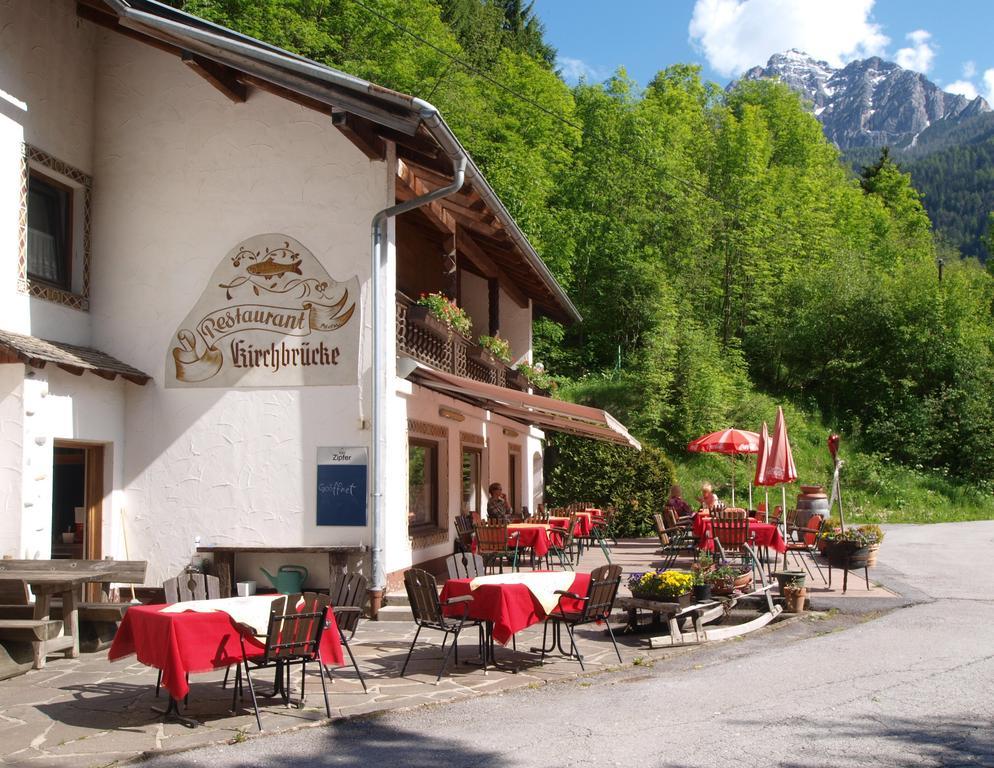 Gasthof Kirchbrücke Mieders Exterior foto